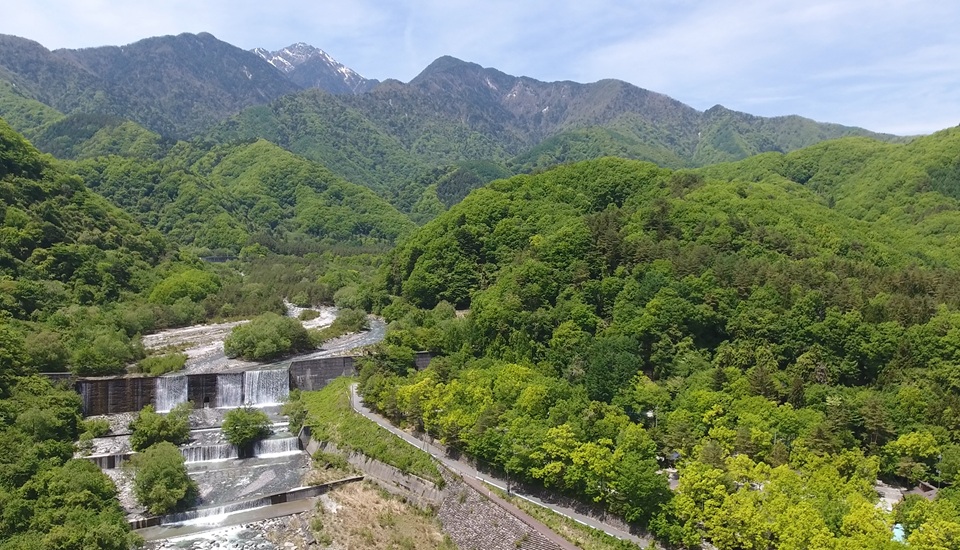 篠沢大滝キャンプ場　川遊び２
